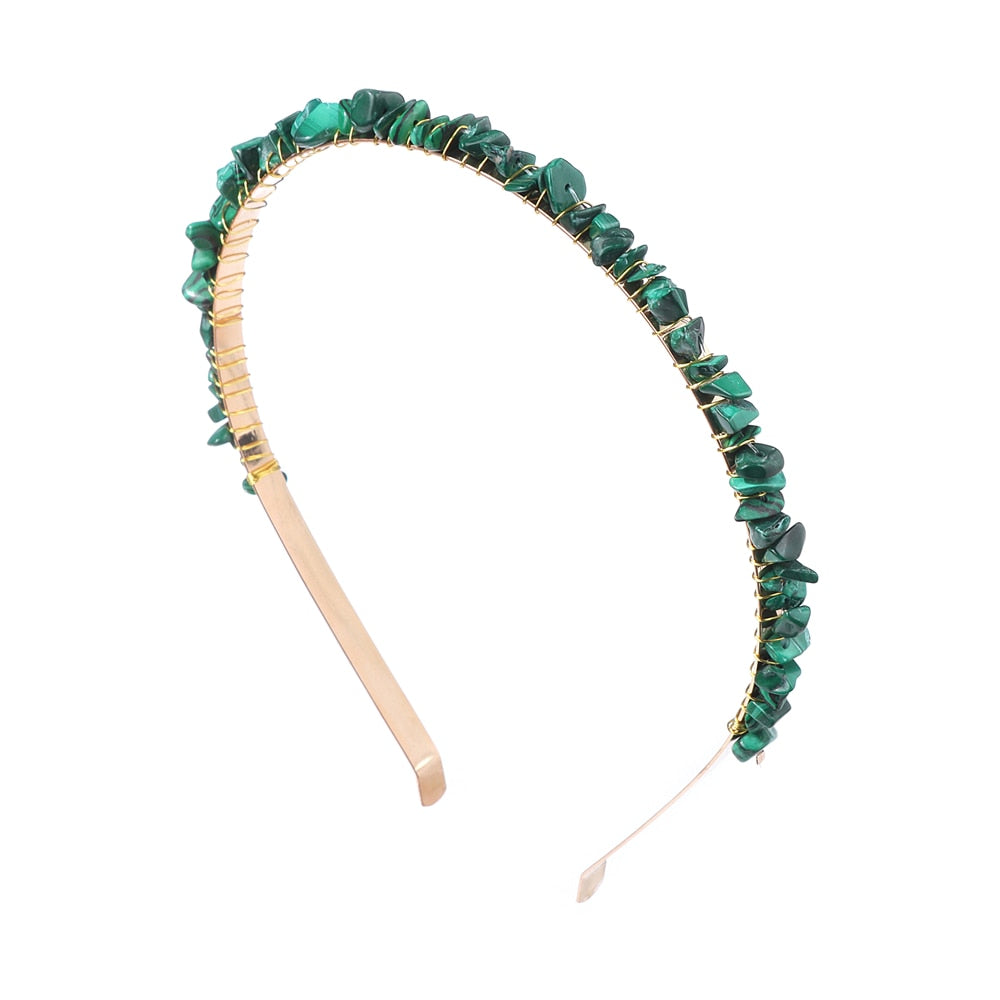 Calming Gemstone Hair Hoop