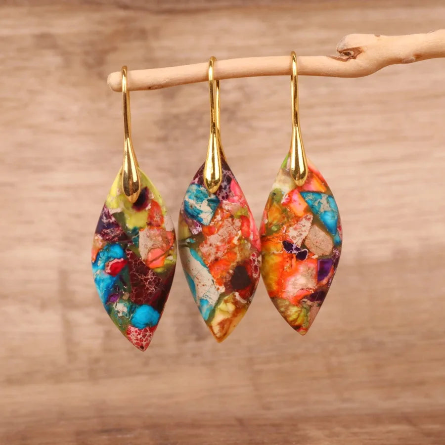 Autumn Imperial Jasper Drop Earrings