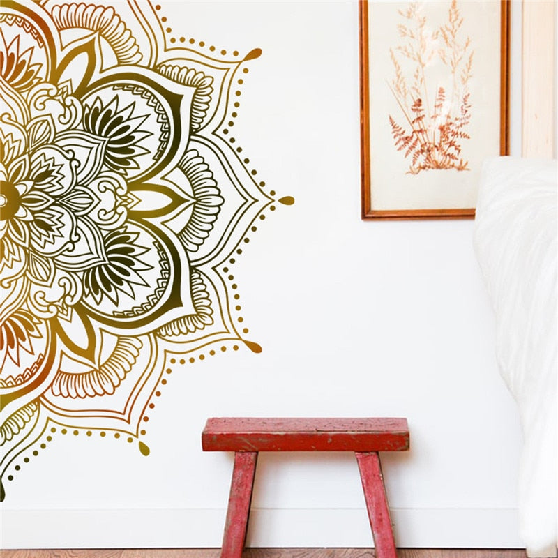 Lotus Mandala Metamorphosis Wall Decal