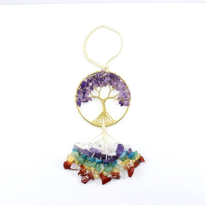 Tree of Life Quartz Hanging Pendant