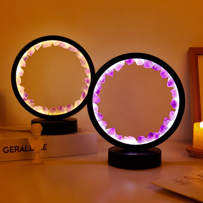 Circle Cluster Quartz Lamp