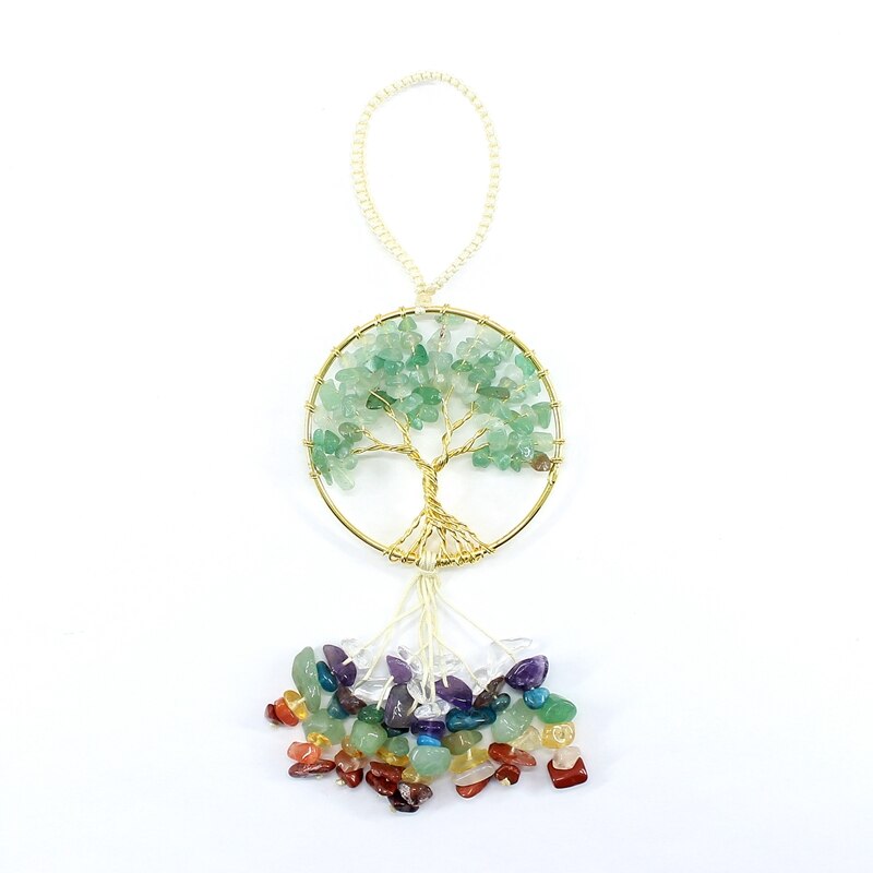 Tree of Life Quartz Hanging Pendant