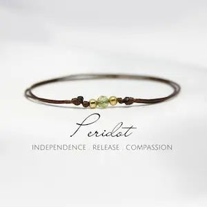 Cleopatra’s Treasure Adjustable Peridot Anklet/Bracelet