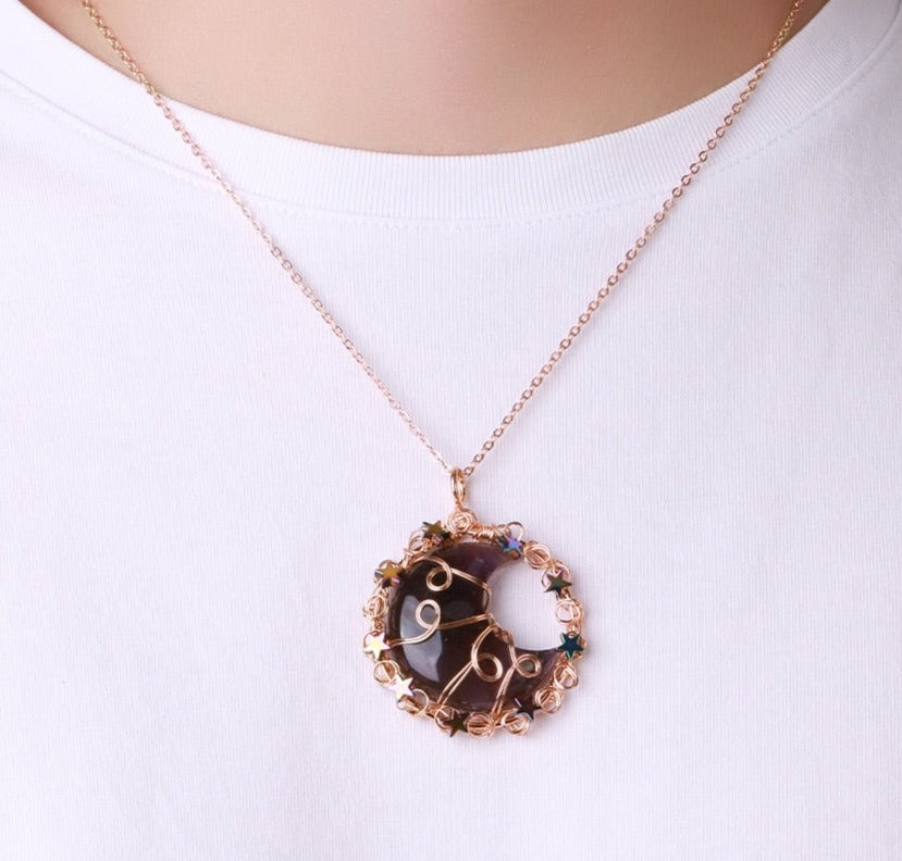 Celestial Healing Amethyst Necklace