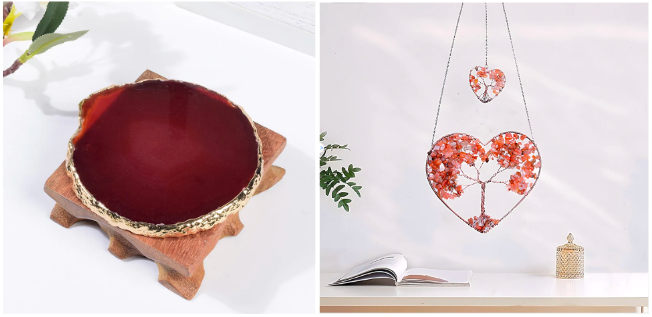 Passion and Vitality Red Agate Duo