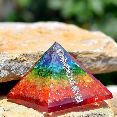 Chakra Healing Rainbow Pyramid