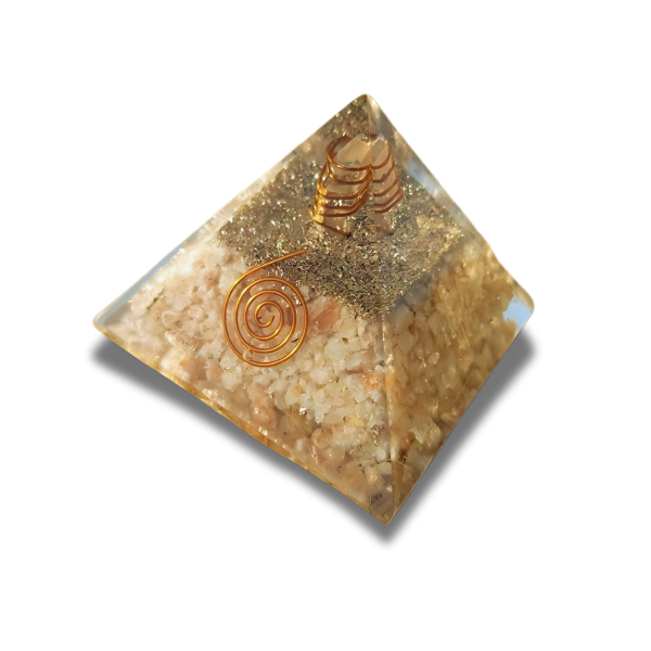 Golden Star Sunstone Pyramid