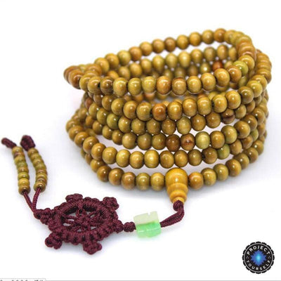 108 Rosewood Prayer Mala Beads Bracelet