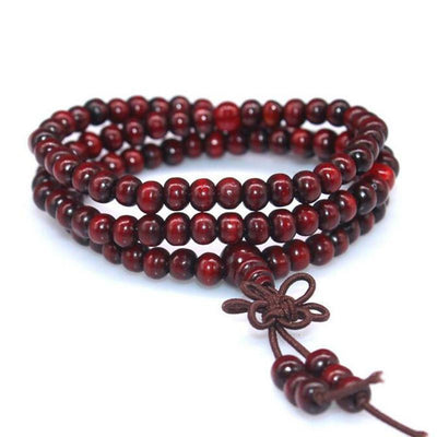 108 Rosewood Prayer Mala Beads Bracelet color 2