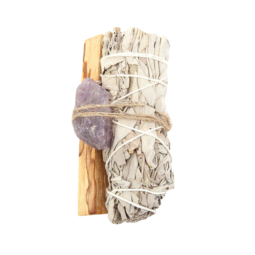 Sacred Spaces Crystal Smudging Bundle