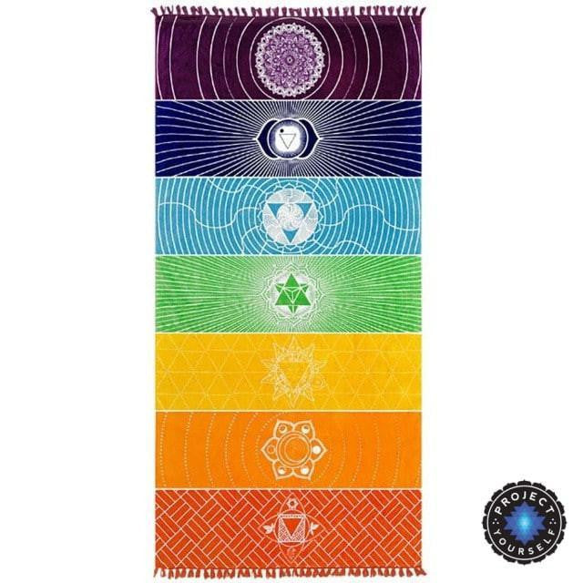 7 Chakra Tapestry Meditation Runner 70cmx150cm Tapestry