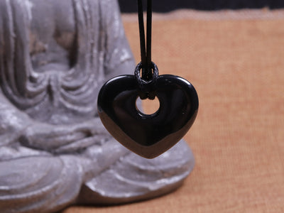 Healing Hematite Heart Necklace