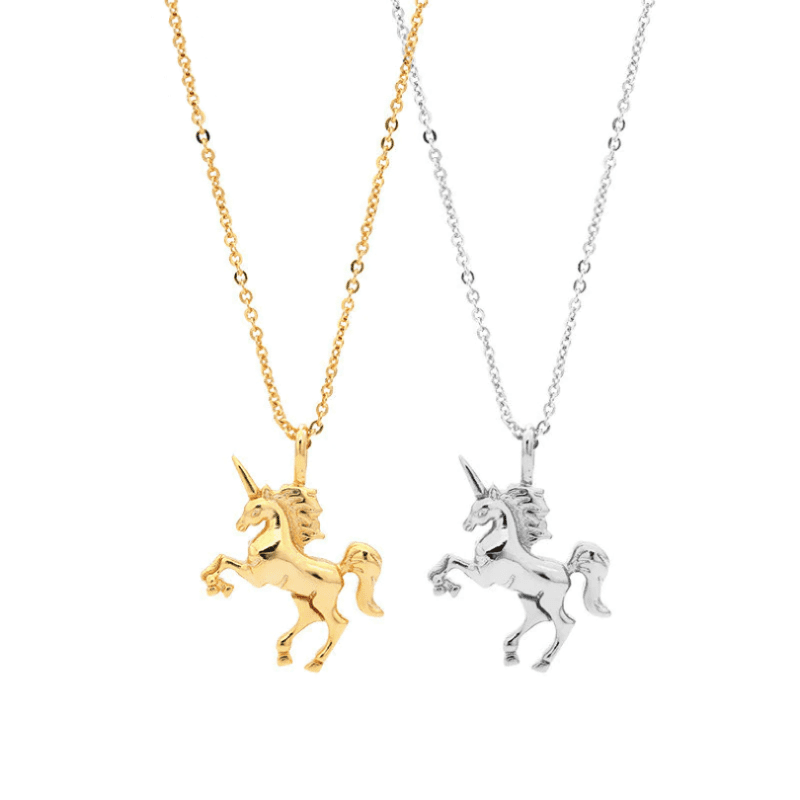 925 Sterling Silver Unicorn Necklace Necklace