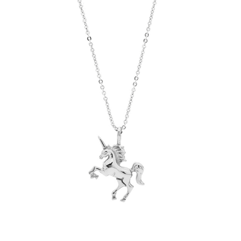 925 Sterling Silver Unicorn Necklace Necklace