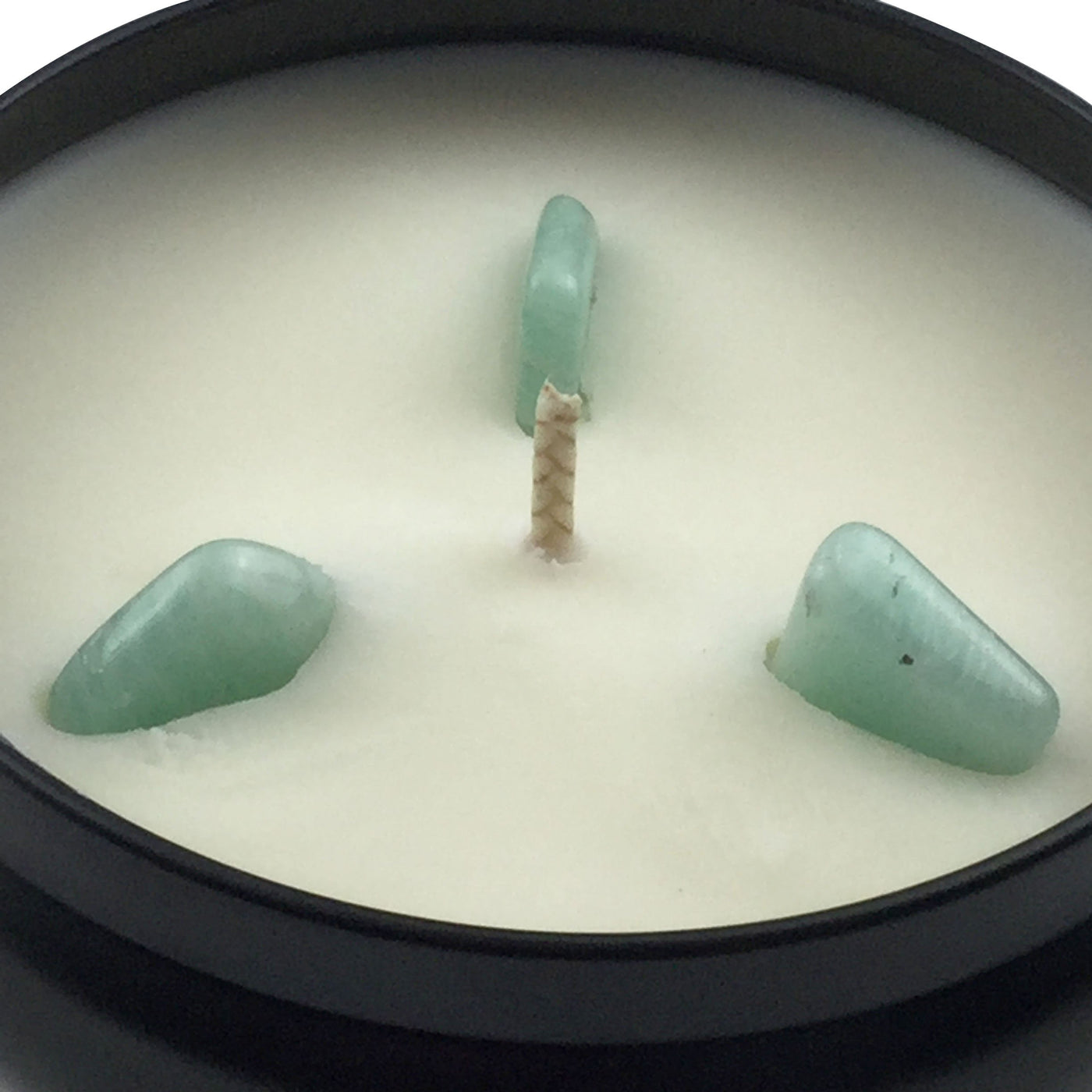 Amazonite Crystal Infused Soy Wax Candle