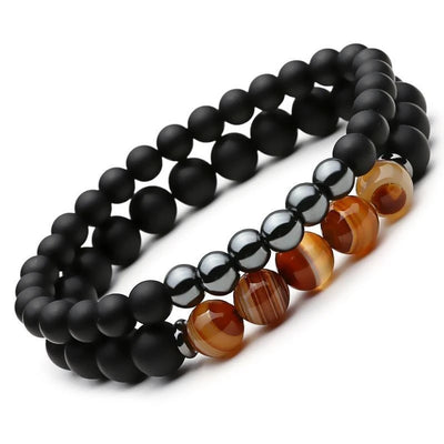 Balancing Hematite Agate Protection Bracelets PLUS Free Bonus