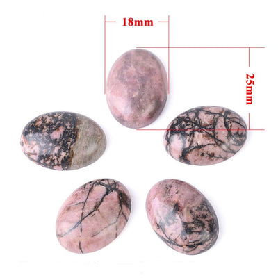 Cabochon Rhodonite Balancing Gemstone