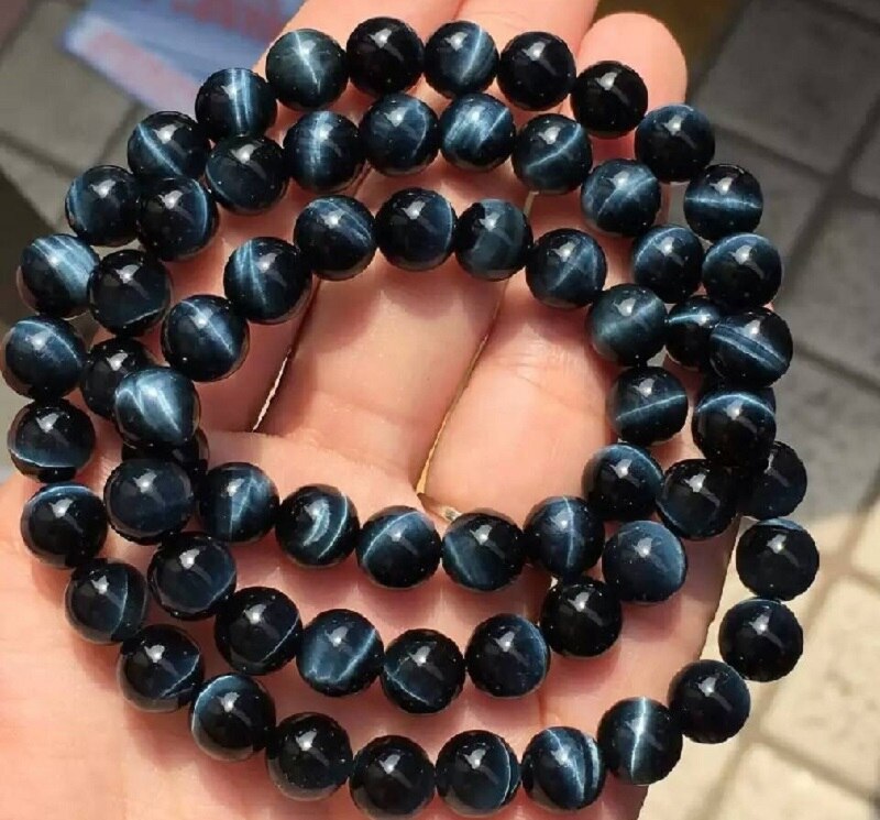 Genuine Blue Tiger Eye 108 Mala