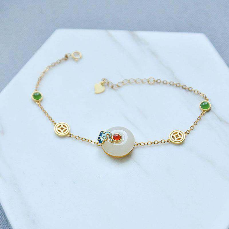 Nature’s Peace White Jade Bracelet