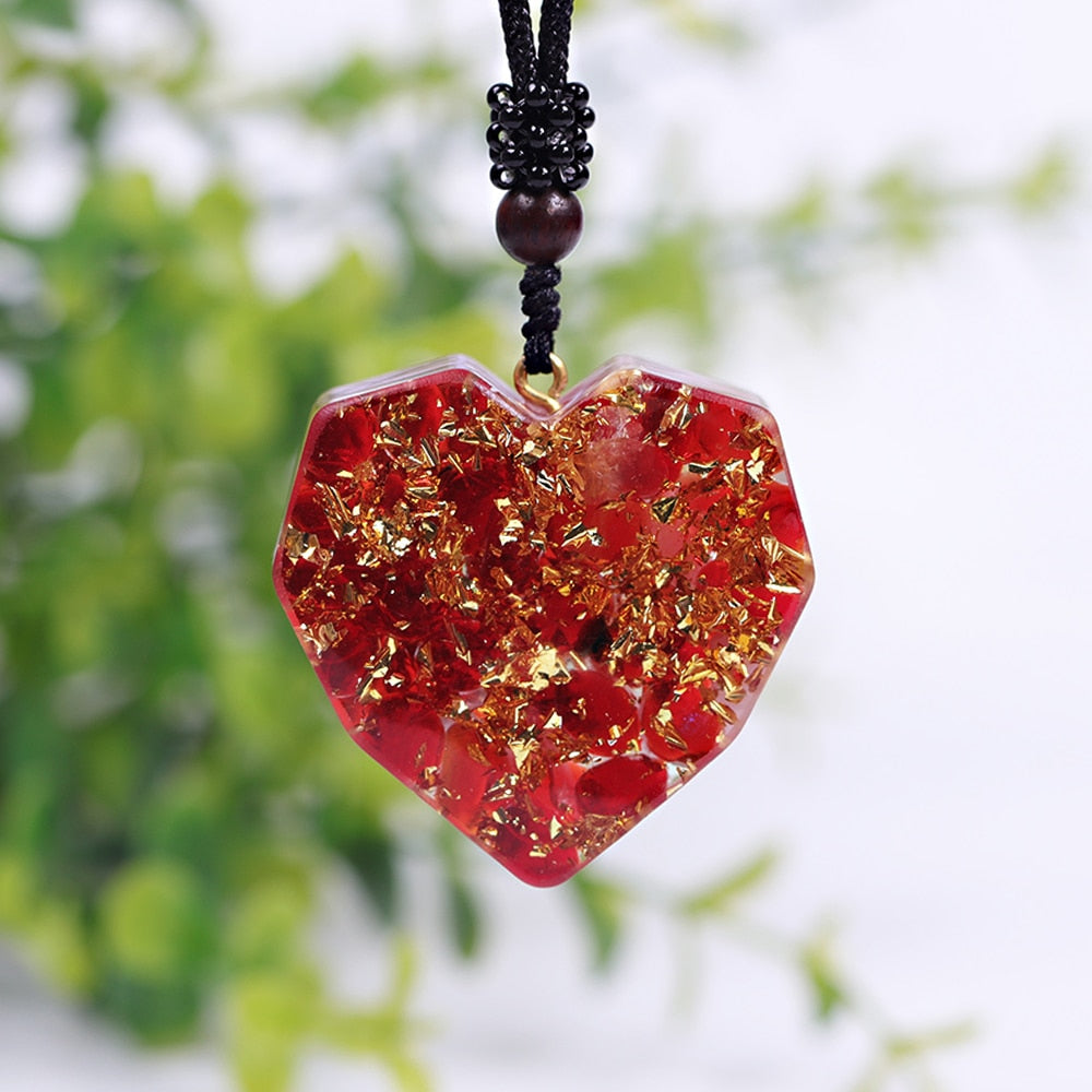 Long Lasting Love Red Agate Necklace