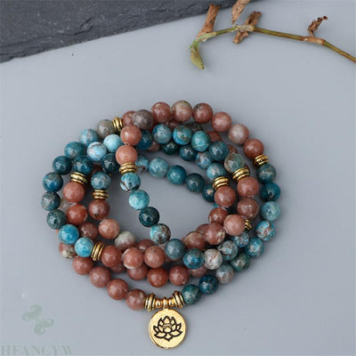 Pure Apatite Grounding and Manifestation Mala