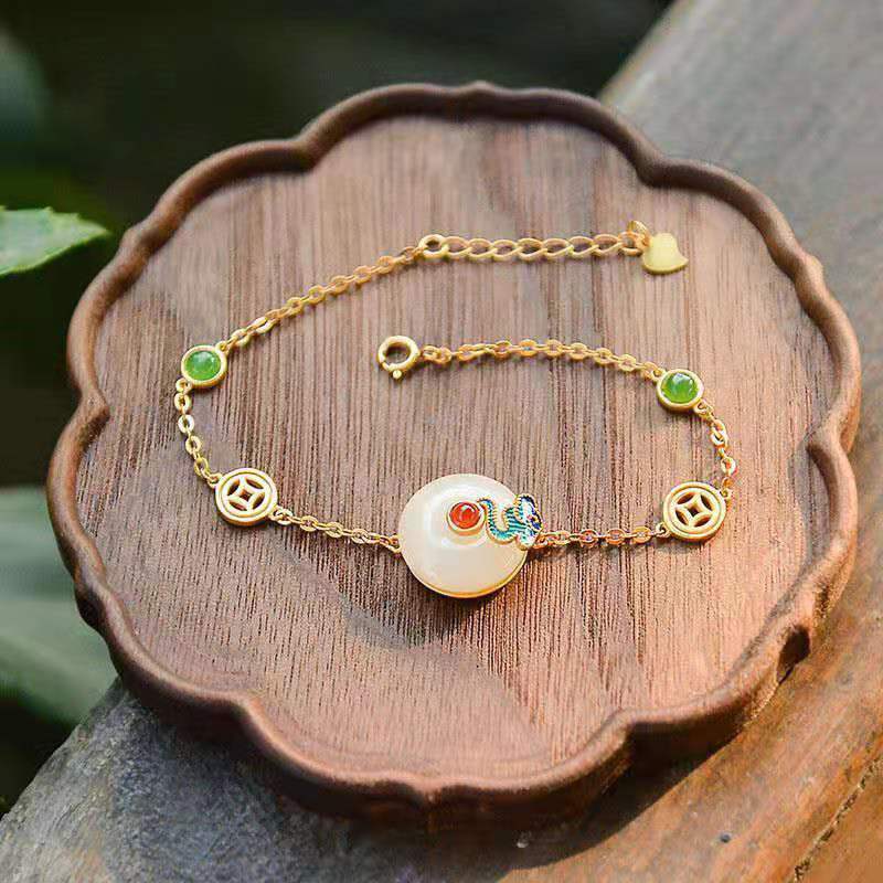 Nature’s Peace White Jade Bracelet