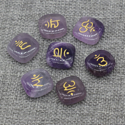 Intuitive Amethyst Rune Stone Set