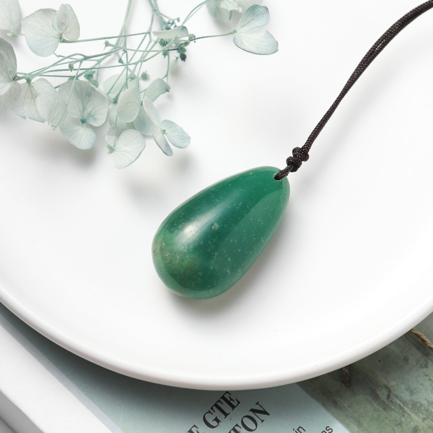 Green Aventurine Drop Necklace