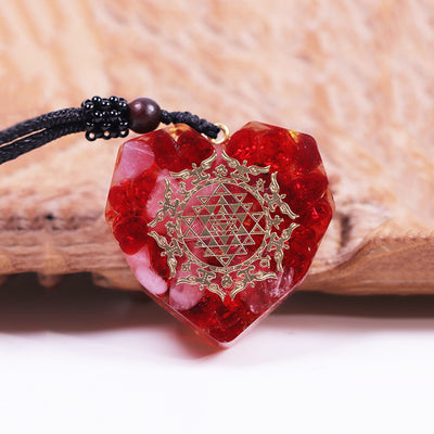 Long Lasting Love Red Agate Necklace