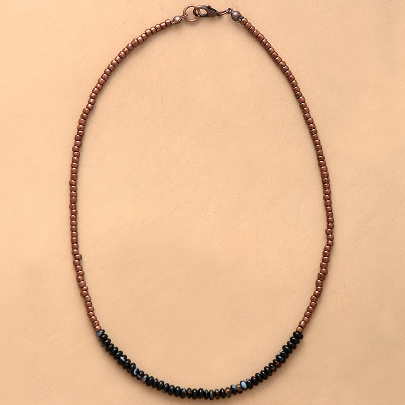 Simple Seed Beads Vintage Chokers Necklace