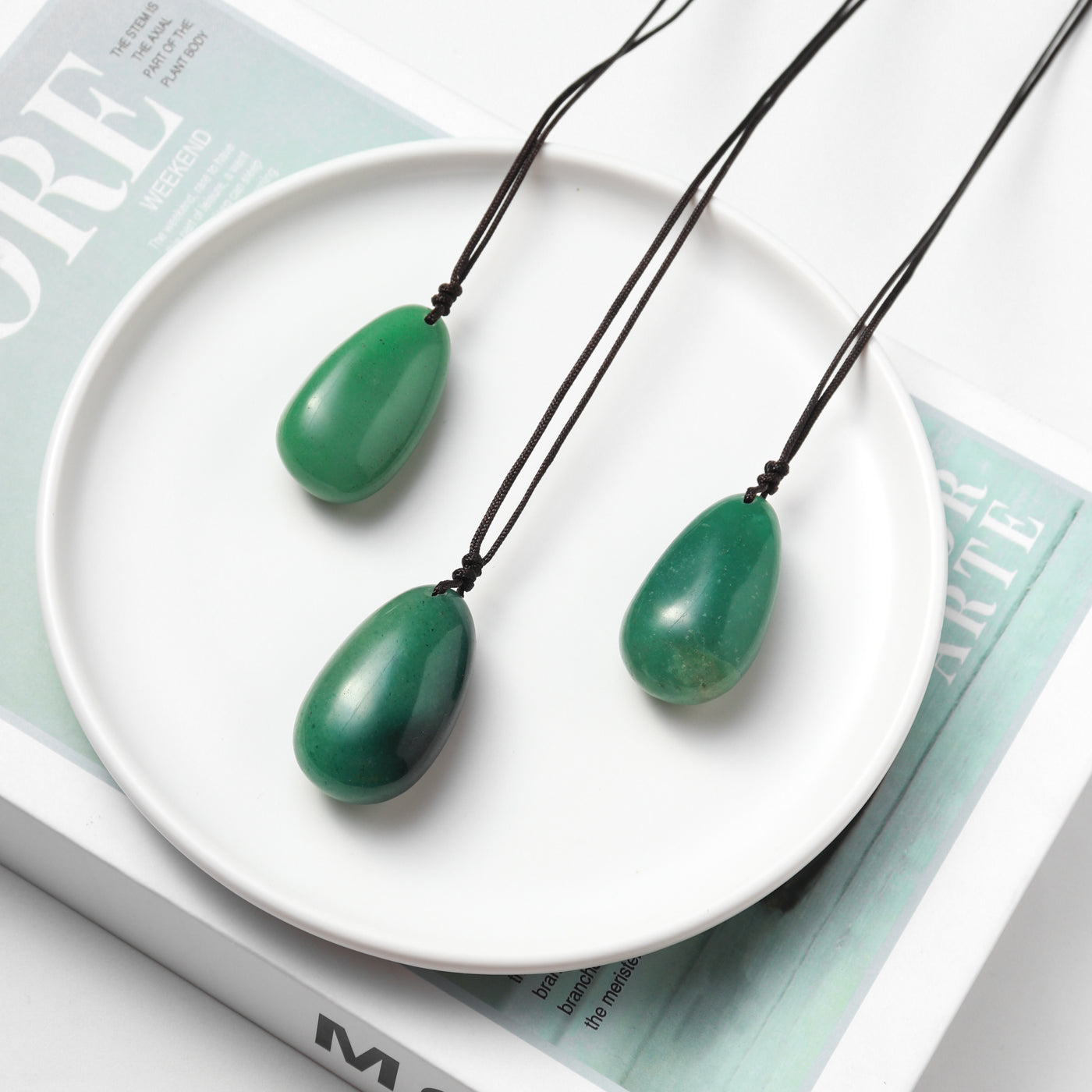 Green Aventurine Drop Necklace