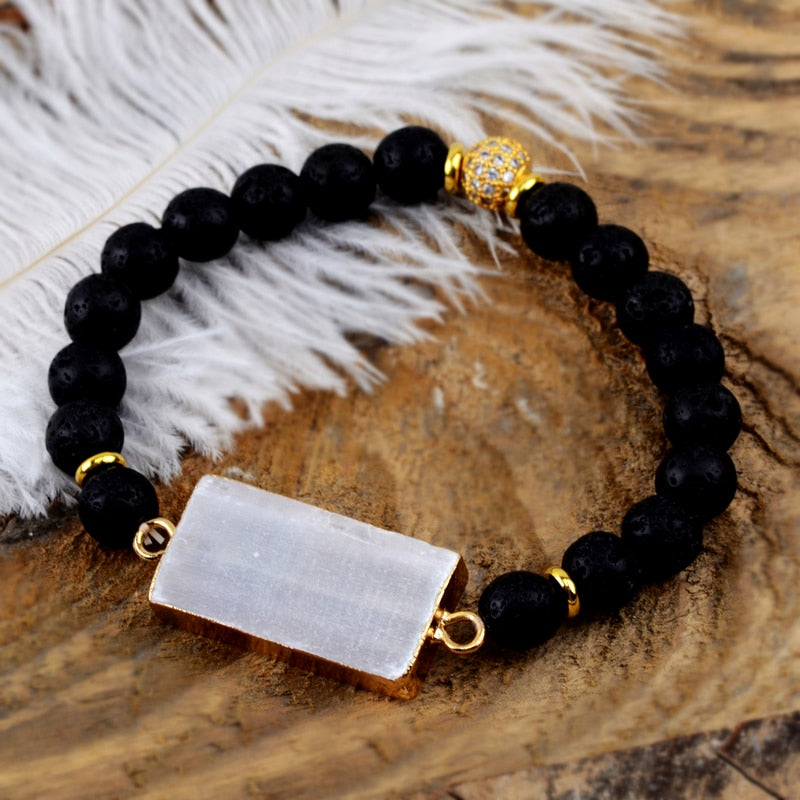 Selenite Purity Diffuser Bracelet