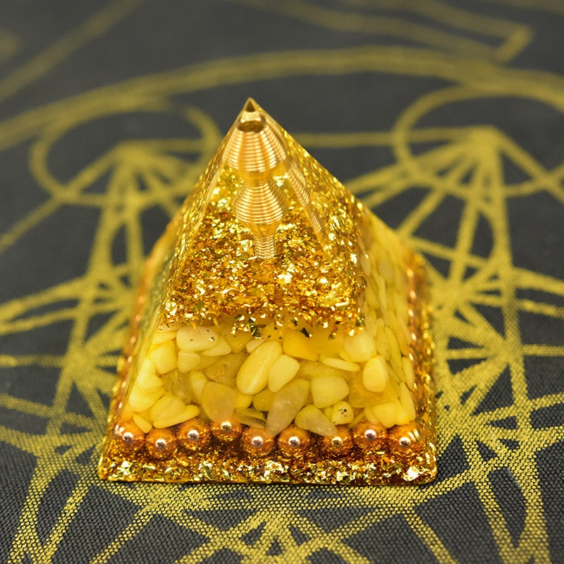 Aura Orgone Aventurine Pyramid