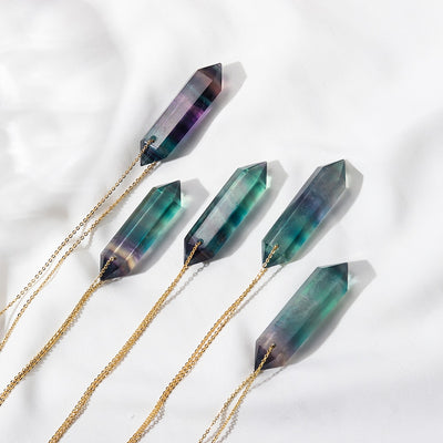 Creative Clarity Rainbow Fluorite Pendant