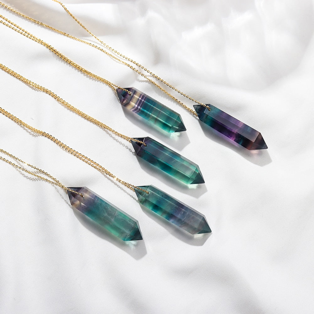 Creative Clarity Rainbow Fluorite Pendant