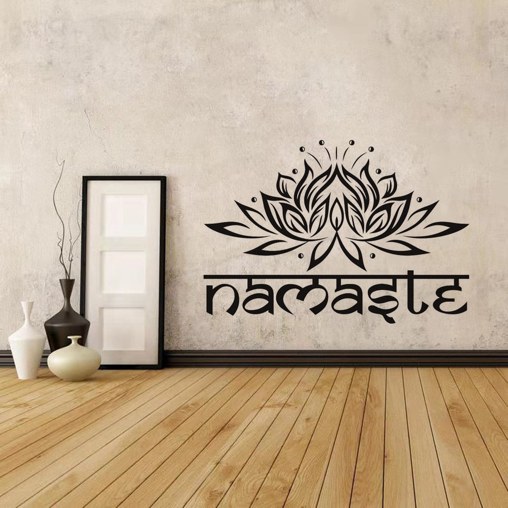 Namaste Heart Opening Wall Decal