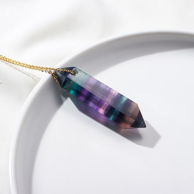 Creative Clarity Rainbow Fluorite Pendant