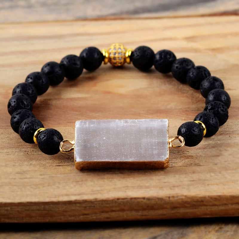 Selenite Purity Diffuser Bracelet