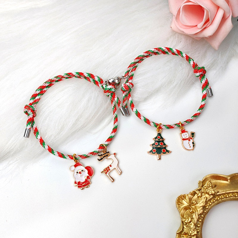 Christmas Couple Magnet Bracelet