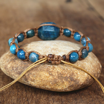 Grounding and Manifestation Apatite Bracelet