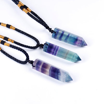 Self-Control Rainbow Fluorite Necklace