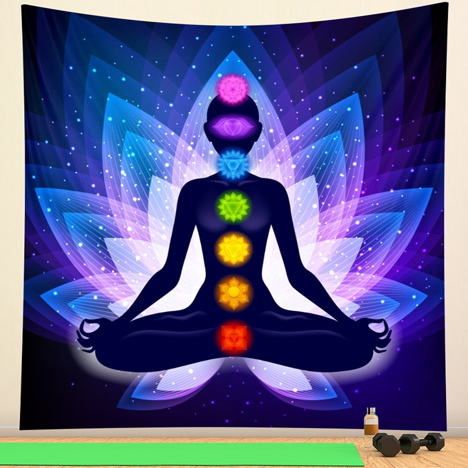 Lotus Chakra Tapestry