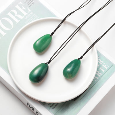 Green Aventurine Drop Necklace