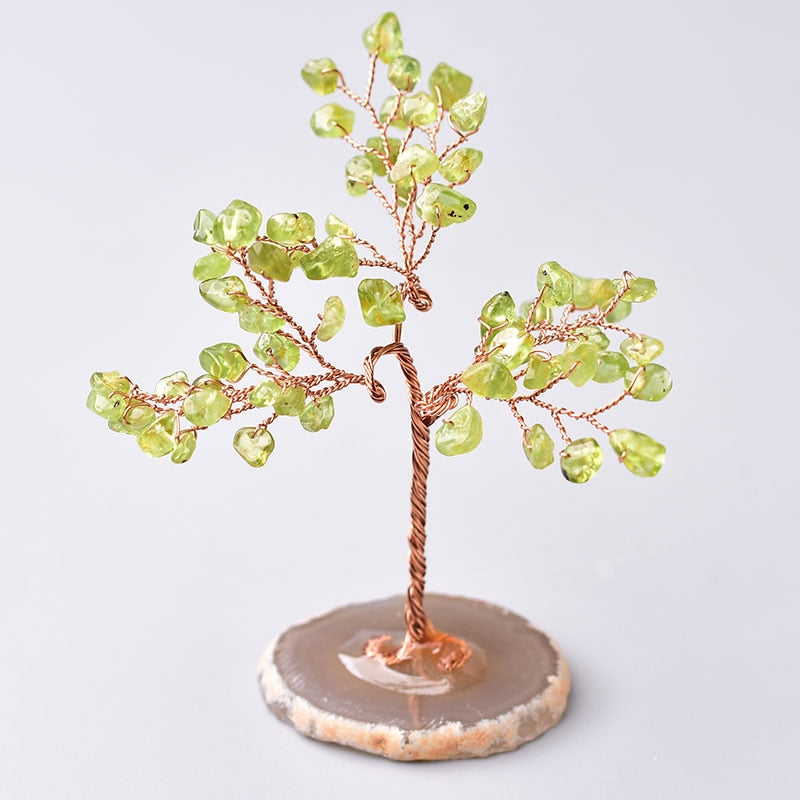 Green Peridot Feng Shui Abundance Tree