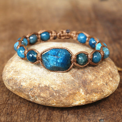 Grounding and Manifestation Apatite Bracelet