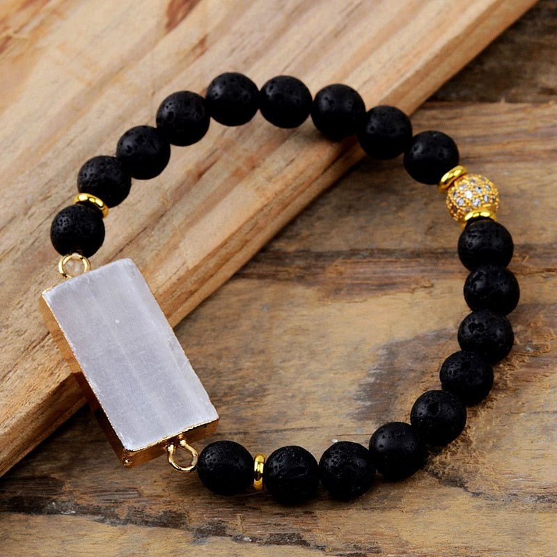 Selenite Purity Diffuser Bracelet