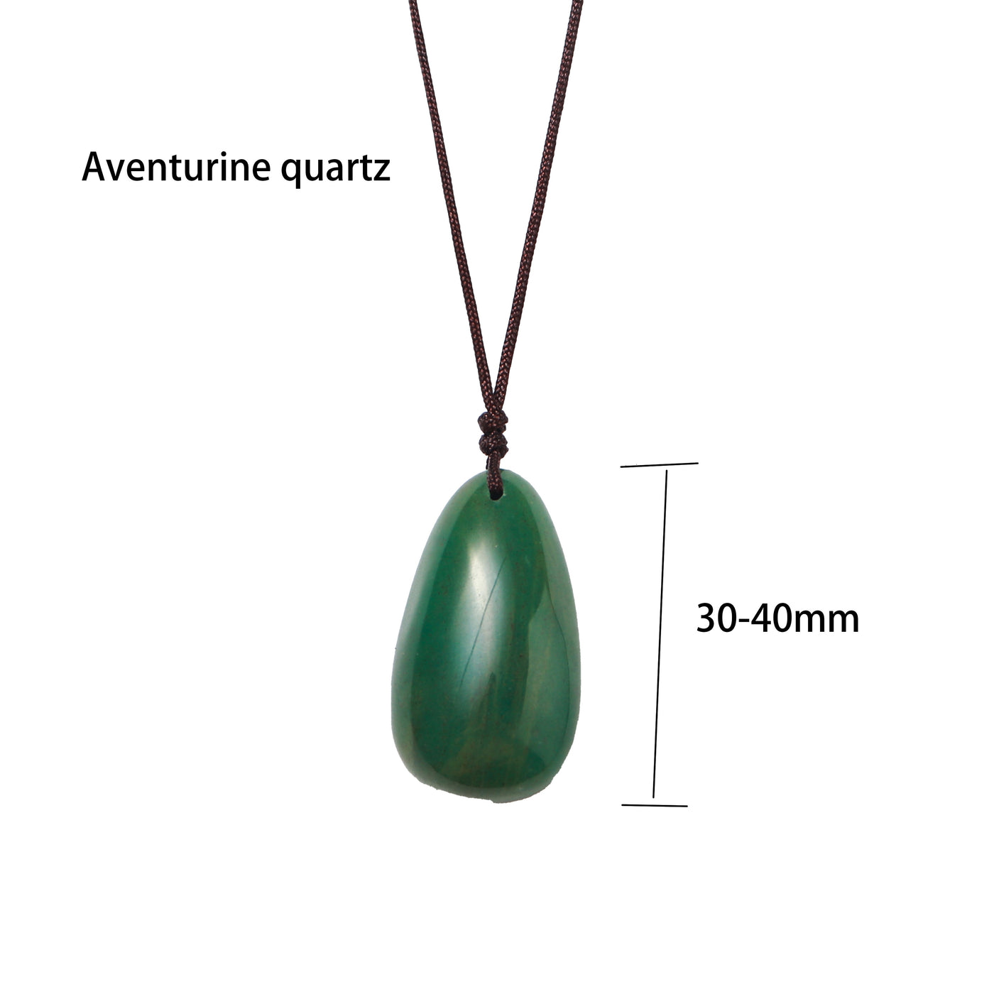 Green Aventurine Drop Necklace