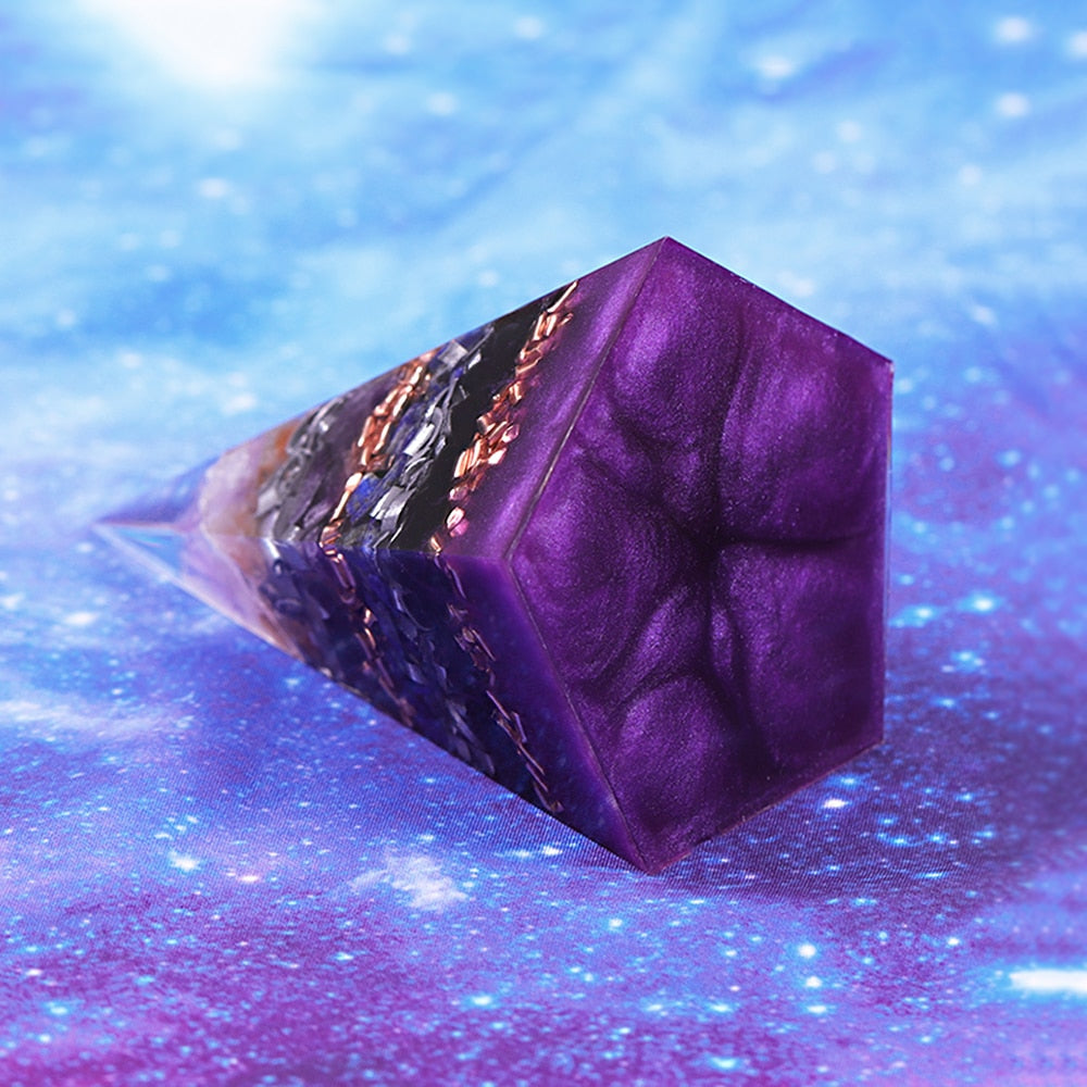 Balancing Amethyst Pentacone