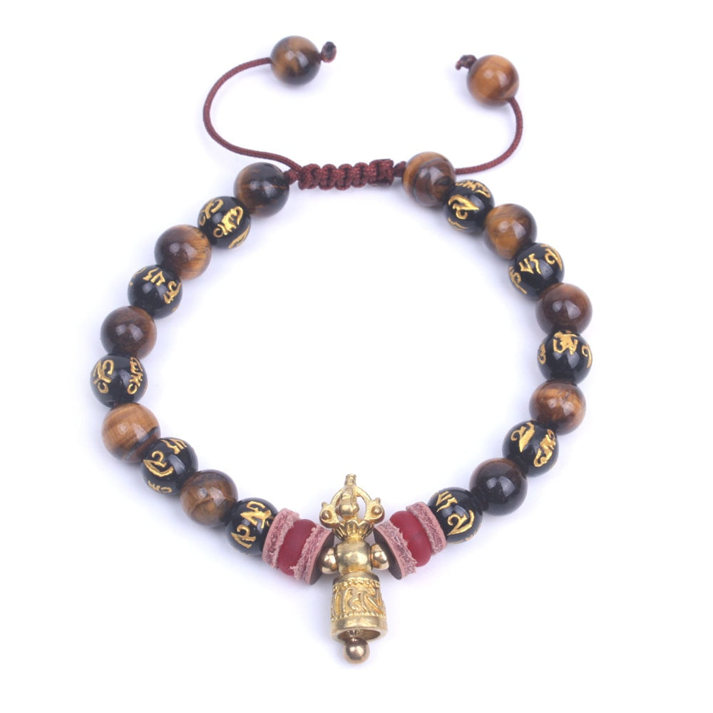 Royal Mantra Tiger Eye Bracelet