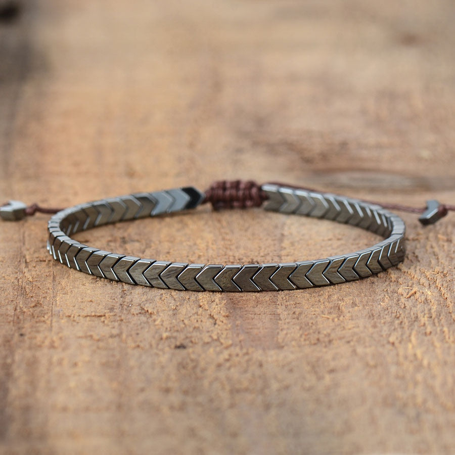 Calm Courage Hematite Bracelet Trio